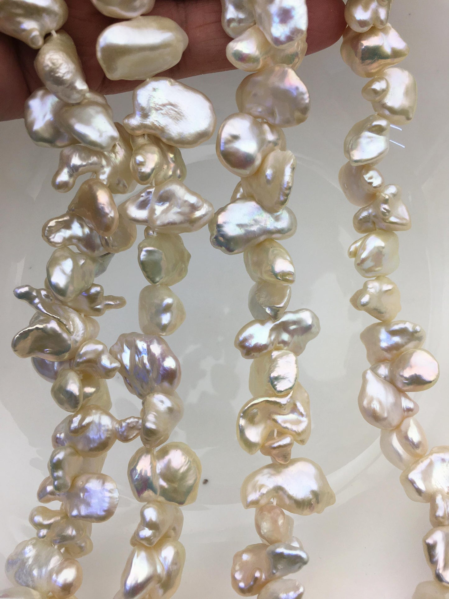 AA+ 11-15mm light pink keshi freshwater pearl,ZS-130-4