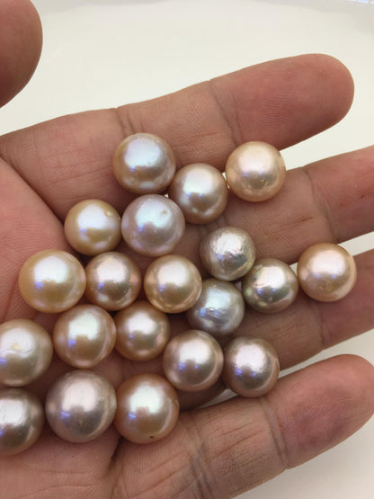 27pcs AA+ 11-13mm natural color round/near round Edison Freshwater Pearl,no hole,ED11-T1-3