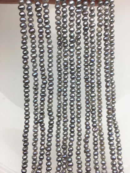 AA 2.5-3mm gray seed potato freshwater pearls,CR2-2A-21