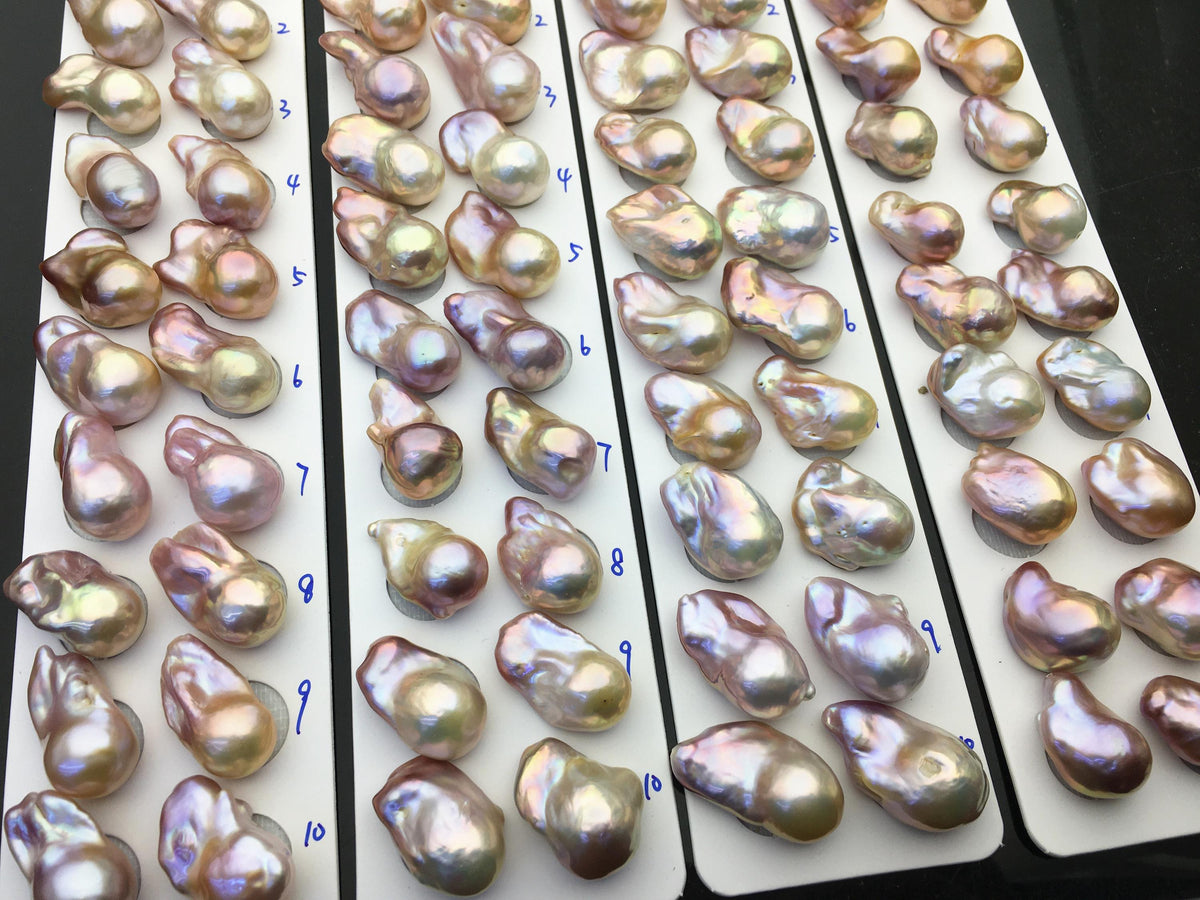1 pair AAA 13-15mm Purple Rainbow Flame ball Pearl Pairs - large Baroque freshwater pearl pairs,Fire Ball Pearl,FL15-3A-8-8