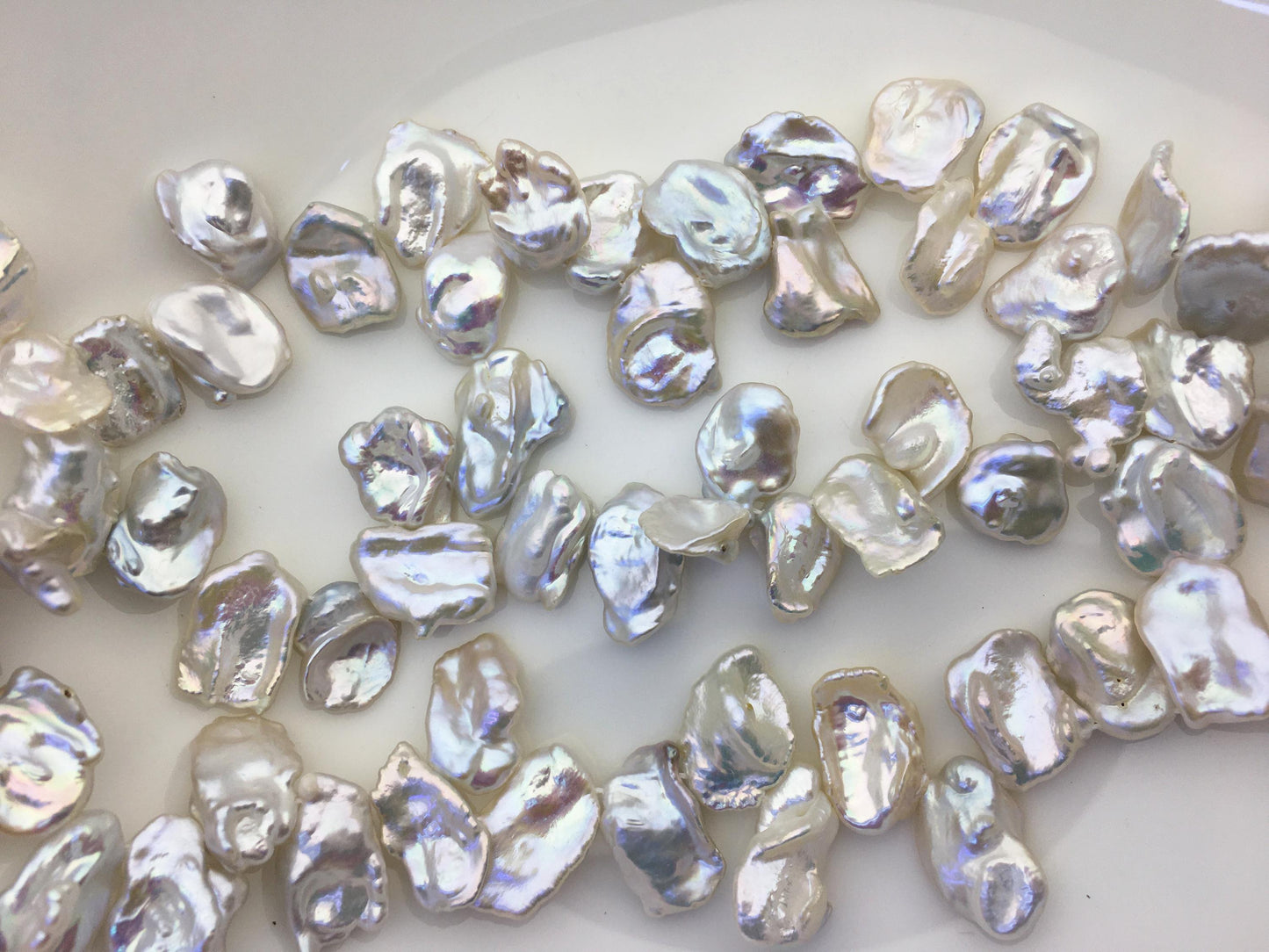 AAA 10-13mm White Long Keshi Freshwater Pearls,keshi pearl strands,ZS-129-11