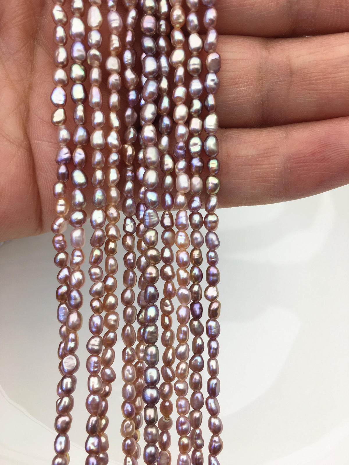 AAA 2.5-3.1mm purple nugget seed pearls,irregular nugget freshwater pearl strand,cheap price,pearl factory china,LM2-3A-21