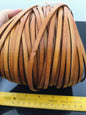5mmx2mm Flat Light Brown Leather Cord,Select Length,Wholesale Jewelry Supplies,Distressed Matte Finish,LC5-200