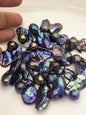 19pcs A 17-22mm big blue black flame ball pearl,no hole,FL15-T4-23