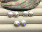 1 pair AAA+ 14-15mm white Coin Freshwater Pearls Pair,no hole,COIN14-3A-1