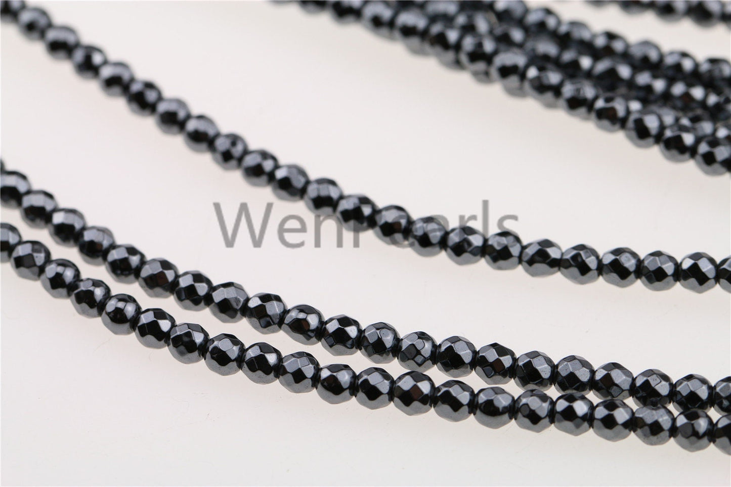 Hematite,3mm Faceted Round,AAA Quality,130pcs,15.5 inches,G50-R3-001