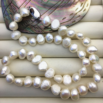 18'' AA+ 10mm White Nugget Pearl necklace, NPN1-T43