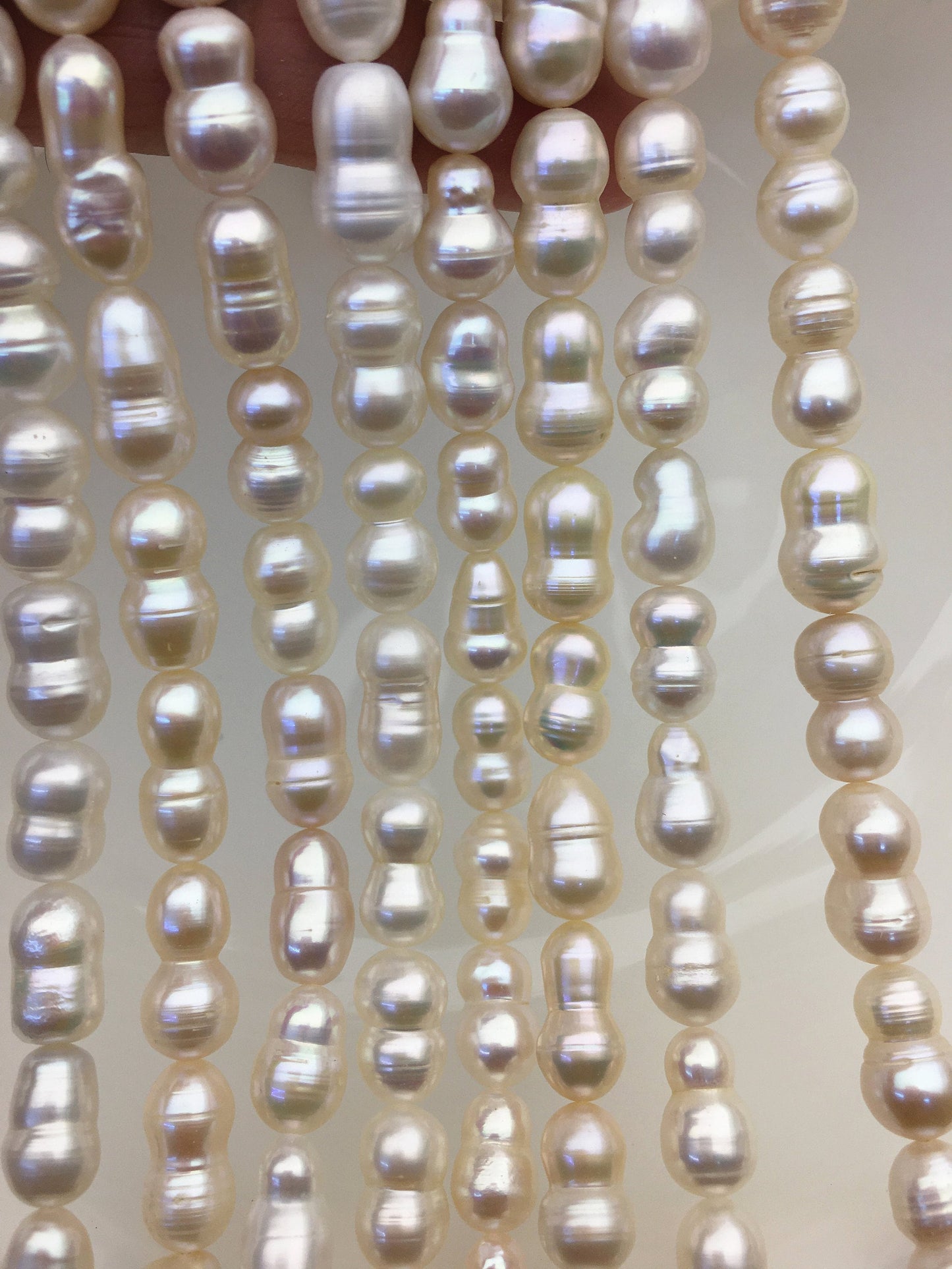 AA+ 8-10mm White Gourd baroque pearls-Baroque Gourd,DIY,high luster,ZS-114-17