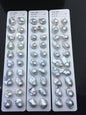 10 pairs AA+ 12-15mm White Flame ball Pearl Pairs-no hole-large Baroque freshwater pearl pairs,FL15-3A-8-3