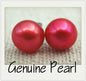 AAA 8mm Red Pearl Studs Earrings,Love,Silver Post Earrings,Large Pearl Earring,SE1-020