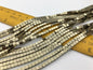 Hematite,3x3mm Brown cube square Beads,AAA, SELECT SIZE,15.5 inches,G50-CU33-001