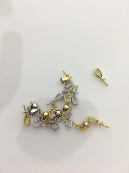 0.13-0.14grams 18k yellow/white gold pendant hook, for pendant,DIY,wholesale,ASG-Pd-003