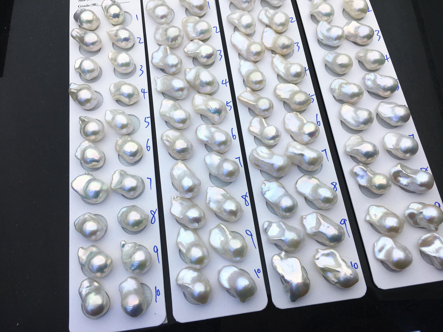 AAA 12-16x18-22mm White Flame ball Pearl Pairs - 0.9mm top half hole,large Baroque freshwater pearl pairs,FL15-3A-8-50