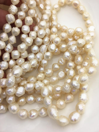 AAA 8-9mm natural ivory thorn freshwater pearl,LM8-T2
