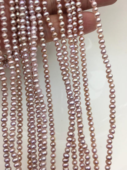 AAA 3.5mm light purple potato freshwater pearls,seed lavender pearl,diy pearl,CR3-T4