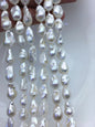 1 strands AA 9-11mm white mini flame ball pearl,FL15-2A-5-56
