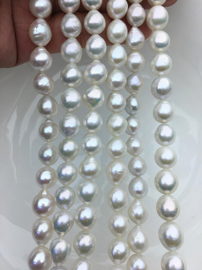 AA+ 10-12mm white teardrop Edison Freshwater Pearl,ED12-2A-5-34