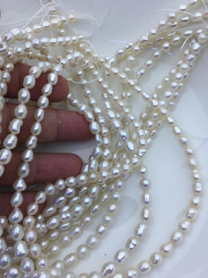 AAA 4-7mm white keshi Freshwater Pearl,ZS-200-3