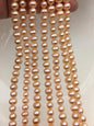 AA 6.3-7.2mm orange potato freshwater pearls, loose pearls,beading supplies,CR7-2A-2