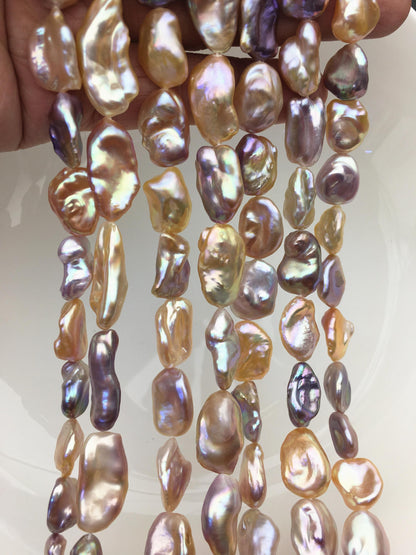 AAA 11-13mm natural pink purple thick keshi Freshwater Pearl,DIY Loose Freshwater Pearl,ZS-200-121-20