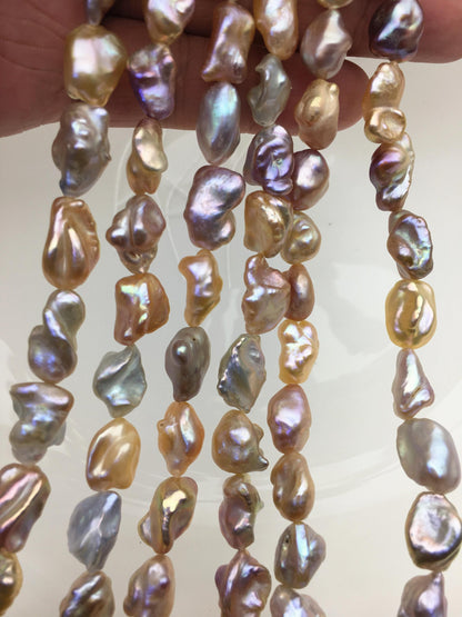 AAA 8-10mm natural pink purple thick keshi Freshwater Pearl,DIY Loose Freshwater Pearl,ZS-200-121-11
