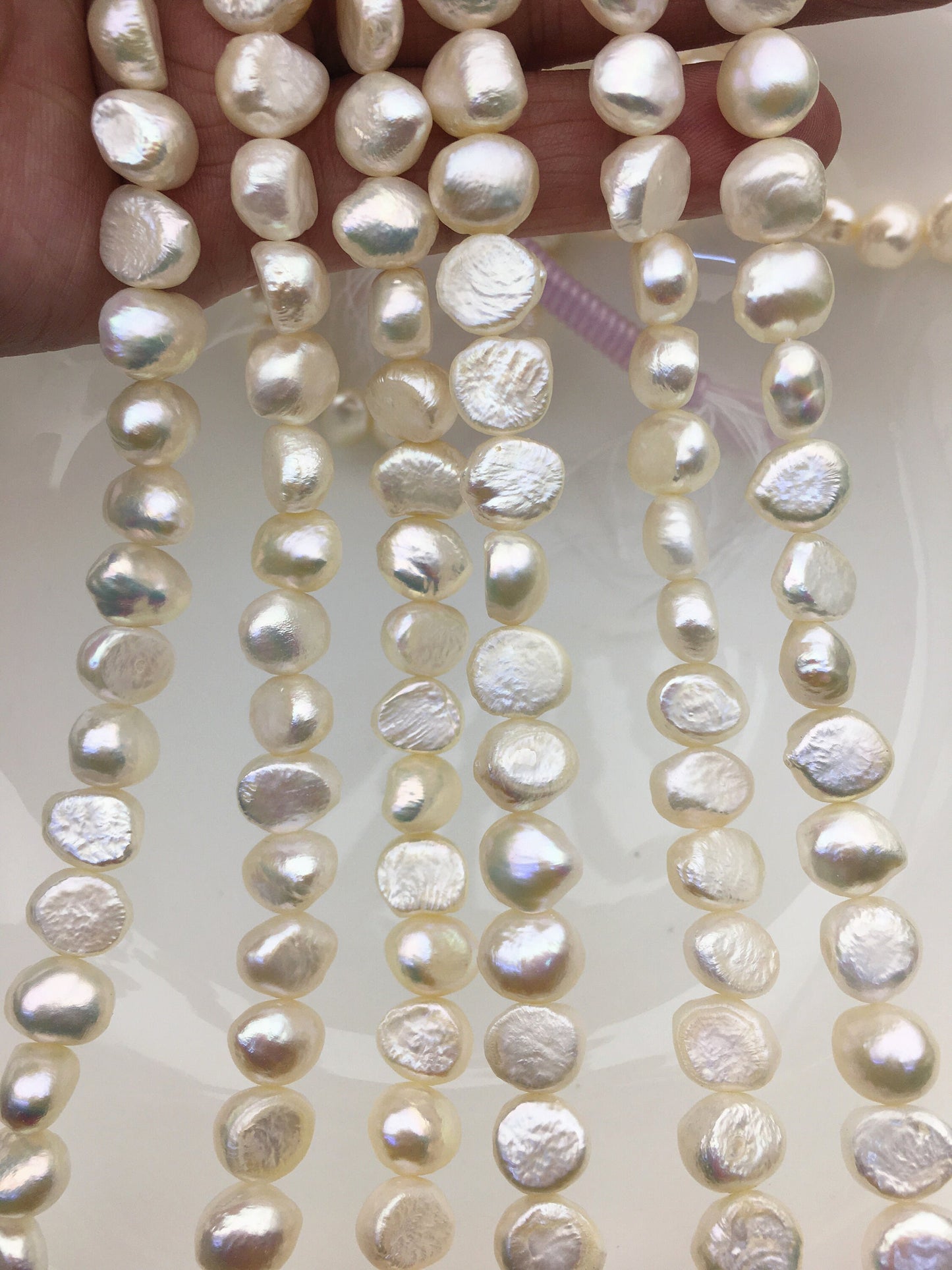 AA+ 9.5-10.5mm white nugget freshwater pearls,bridesmaids,destination wedding pearl,beach theme wedding,LM10-T12