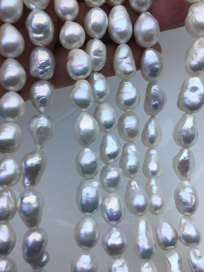 1 strands AA+ 11-13mm big white baroque drop Edison Freshwater Pearl,ED12-2A-5-16