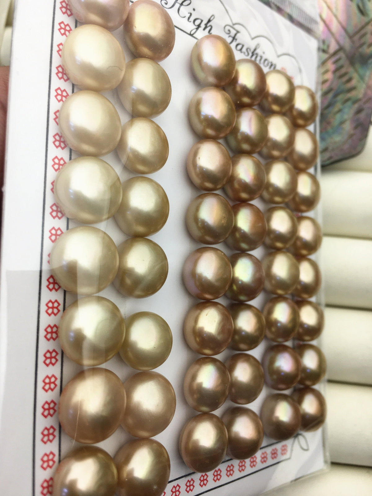 2 pairs AAA 10.5-11mm Brown button round freshwater pearls,pearl earring,pearl stud,BTN10-T1