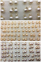 3 pairs White/Pink/Purple Set AAA button round pearl stud earrings,fashion pearl earrings,wedding pearl earrings,SE3-175-1