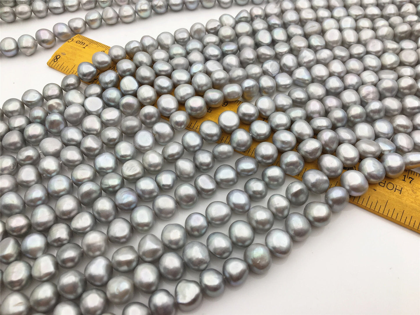 AAA 8.3-9.3x9-10mm gray nugget freshwater pearls,Irregular Beads for Pearl Necklace bracelet,gray baroque pearl strand,LM9-3A-22
