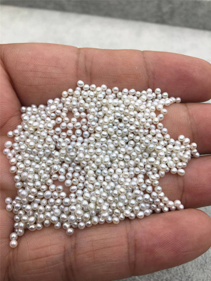 Rare!20pcs AAA 2-2.5mm natural gray near round freshwater seed pearls,20pcs no hole,diy pearl beads,Happiness,birthday,RP2-3A-15