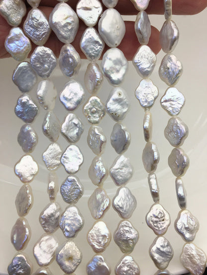 AA 9-11mm white baroque Shape Freshwater Pearl,ZS-102-2