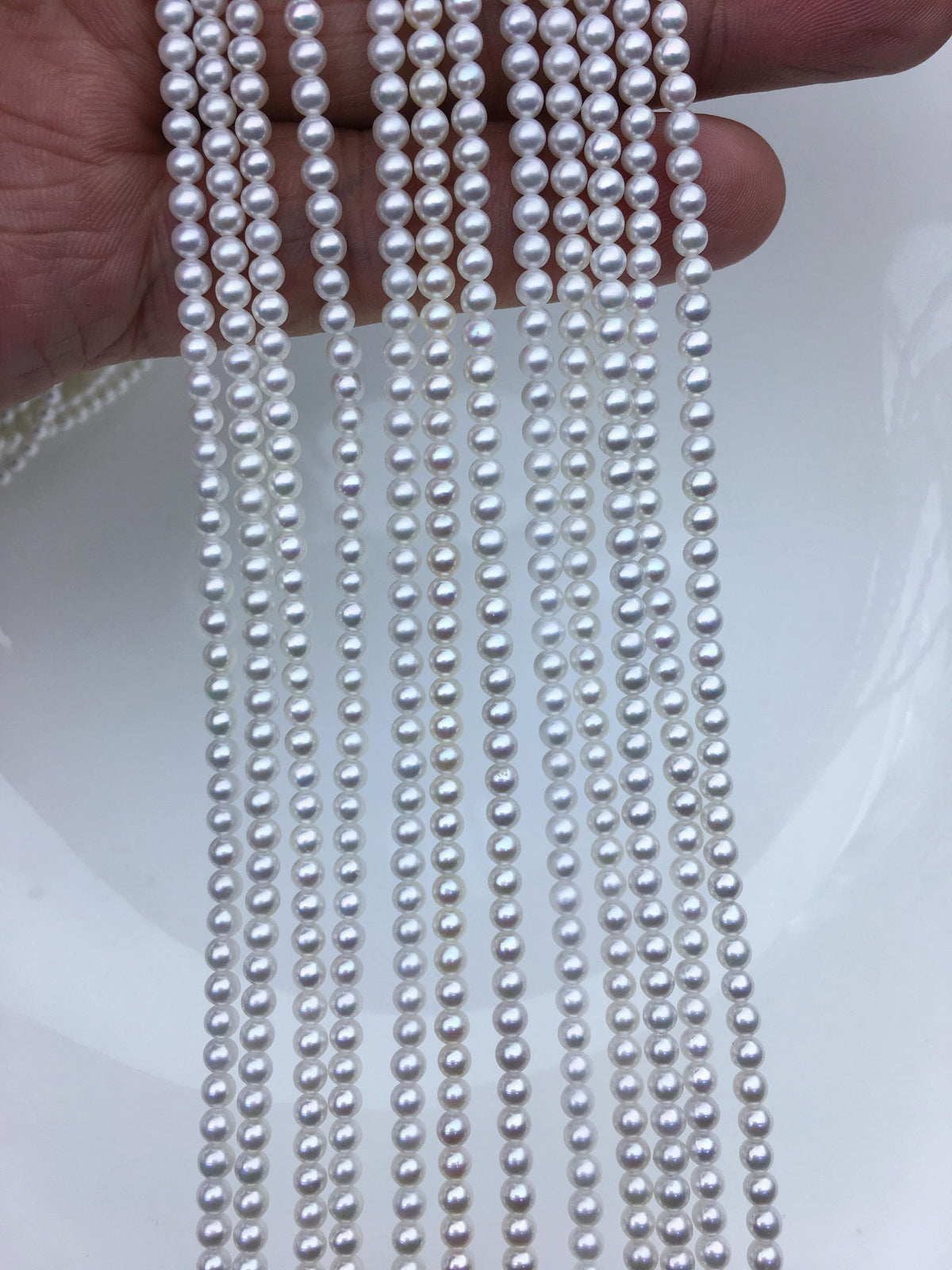 AAA 3-3.5mm white round freshwater pearls,white round pearl,pearl wholesale,RP3-3A-3