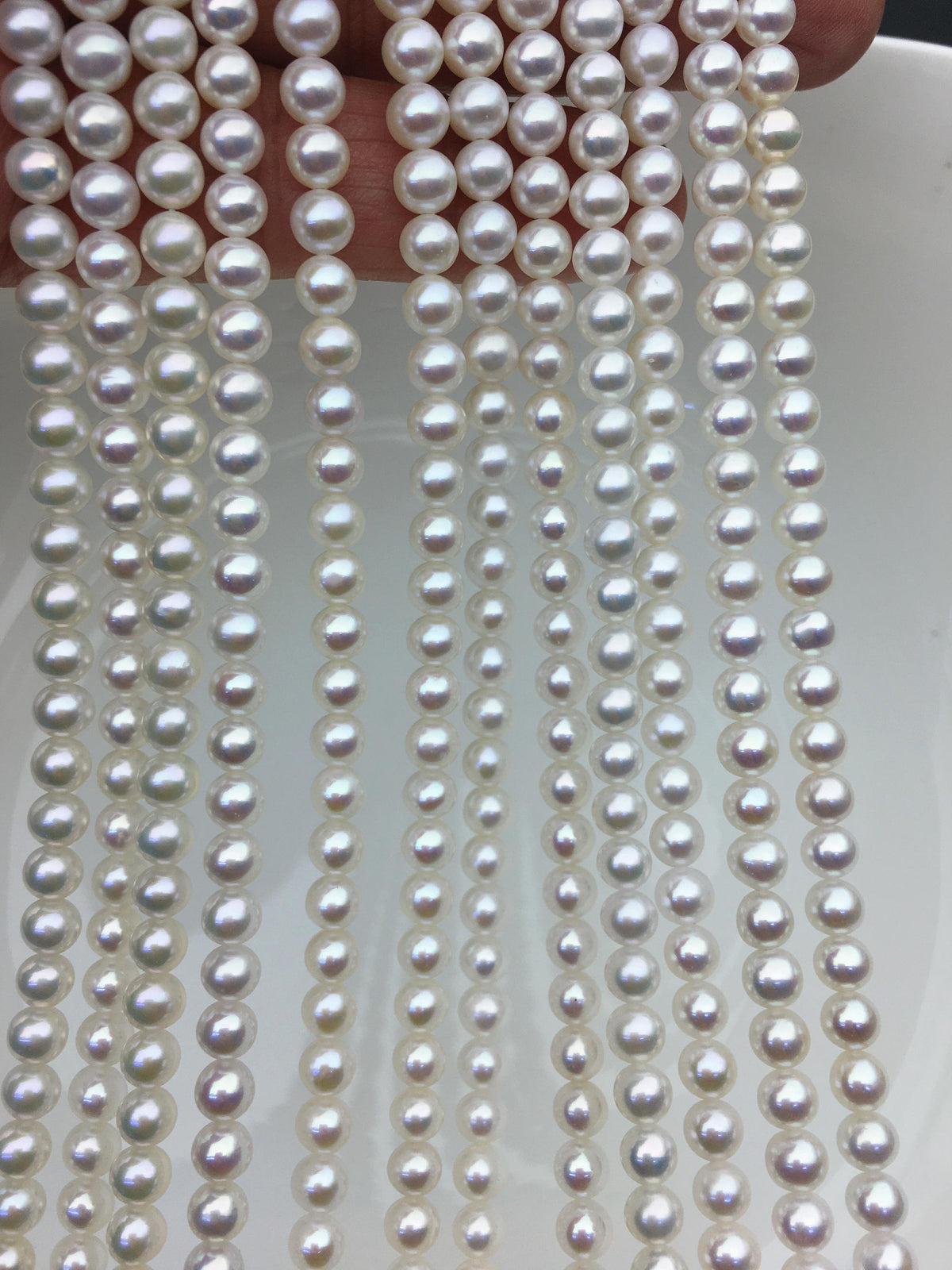 AAA 5-5.5mm white round freshwater pearls,Chinese freshwater pearl,RP5-3A-5