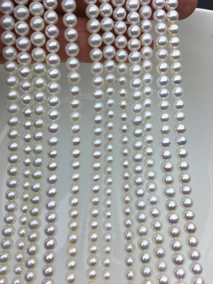 AAA 5-5.5mm white round freshwater pearls,Chinese freshwater pearl,RP5-3A-5