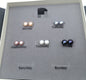 5pairs weekly AAA pearl stud earrings,Sterling Silver bridesmaid pearl earrings stud earrings,daily earrings,working day earrings,SE1-070