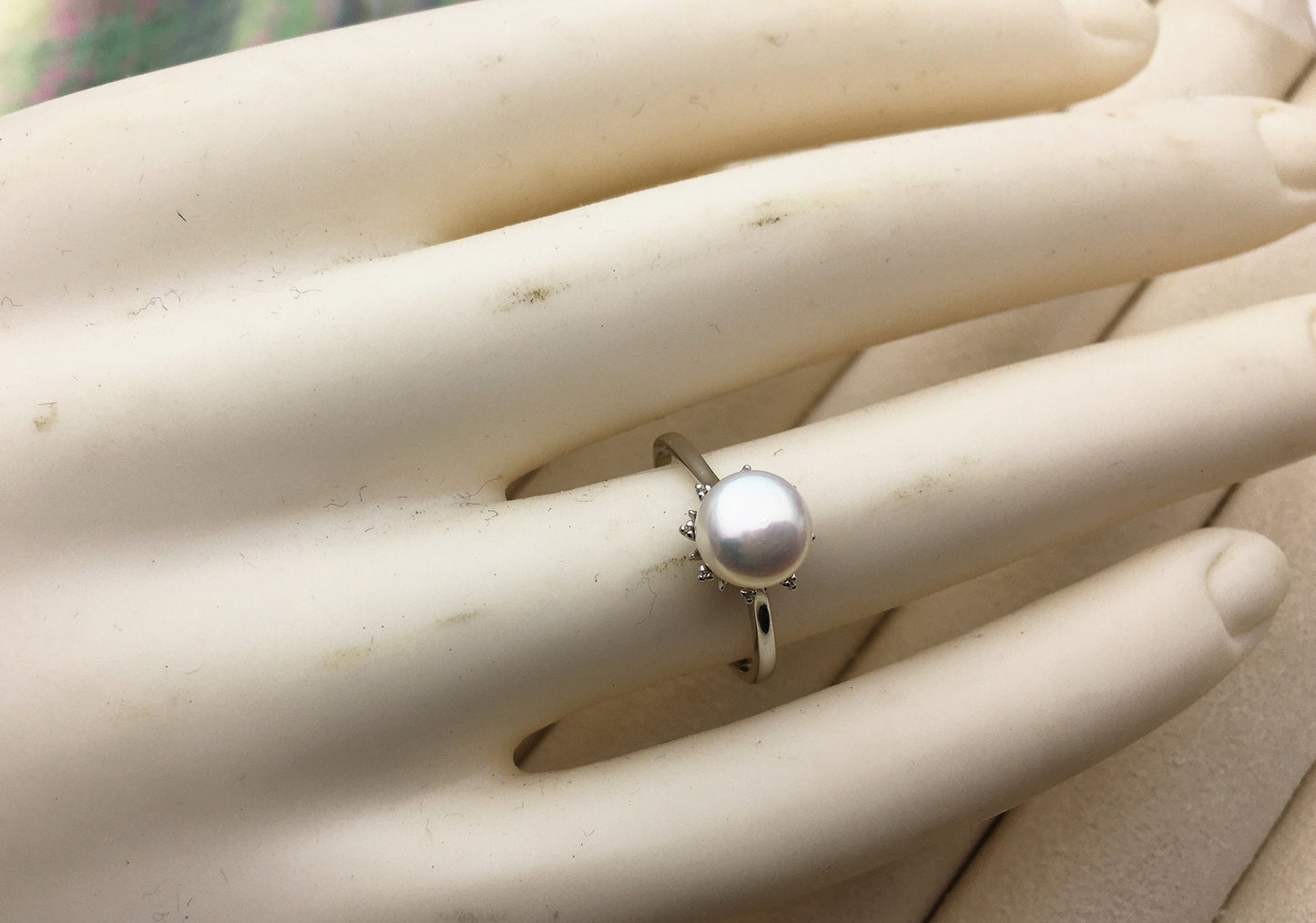 AAA white Pearl Genuine Sterling silver ring,Silver Gold wedding rings for women,sterling silver 925 open ring jewellery,R1-057