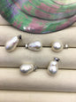 2pcs AAA 9-10mm White teardrop pearl pendant , Drop Rice Pearl necklace- NC1-033-5