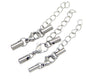5pcs 2.2mm 3.2mm hole round leather cord bracelet necklace lobster clasp,stainless steel necklace bracelet clasp, AAL-002