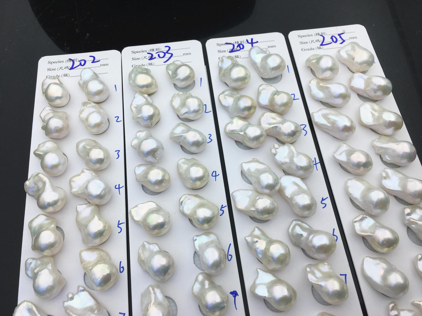 AAA 13-15x18-22mm White Flame ball Pearl Pairs - large Baroque freshwater pearl pairs,top half hole,FL15-3A-8-78