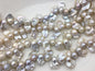 15.5'' AA+ 11-15mm white flame ball pearl,FL15-2A-5-98