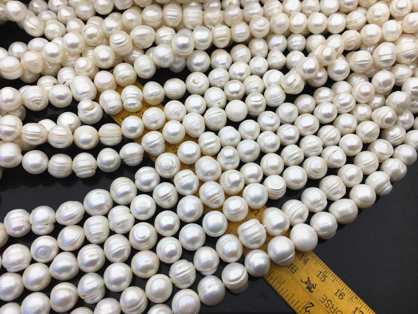 AA 11.3-12.2mm White Big Potato freshwater pearls,White freshwater pearl, pearl strand,big hole pearls, pearls for leather,CR12-2A-1