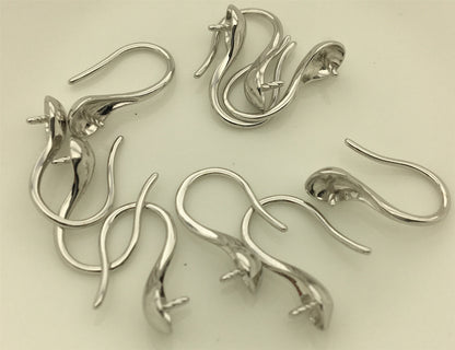S925 Sterling Sliver High-heeled shoes dangle earrings,DIY,wholesale,ASL-ER-009
