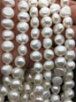 AAA 11-12mm white nugget freshwater pearls,full strand,white baroque pearl,irregular pearl,pearl wholesale supply China, LM11-3A-1