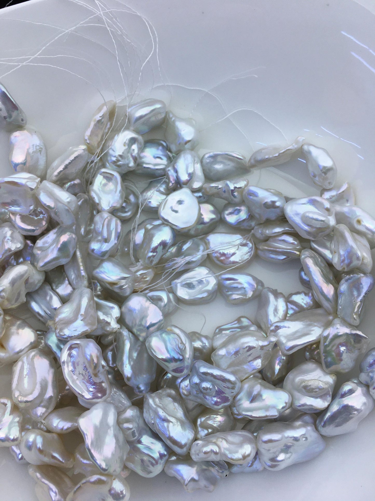 AA+ 14-16mm white thick keshi Freshwater Pearl,Loose Freshwater Pearl,wholesale price,china wholesale pearl,ZS-200-90