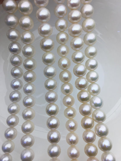 AA+ 9-11mm white round freshwater pearls,RP9-2A-2