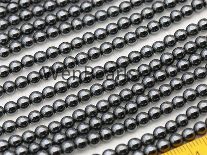 Hematite,4mm Smooth Round,AAA, 105pcs,15.5 inches,G50-R4-005