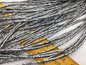 Hematite silver Gray,White Gold,1x2mm Rondelle Beads,AAA, 380 beads,15.5 inches,G50-B12-001