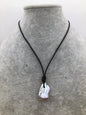 Big Gray Flameball pearl and leather necklace,Baroque Freshwater Pearl Drop Necklace,Flaming ball pearl necklace,wholesale,Le4-064