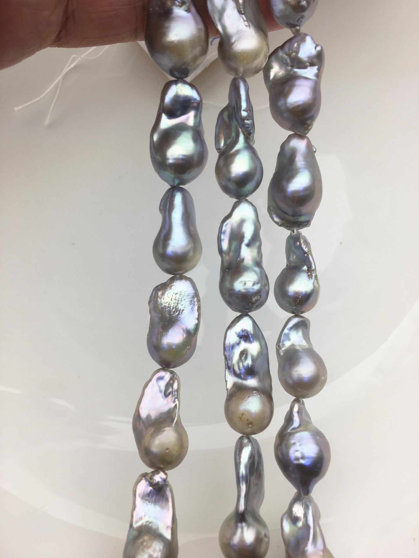 15.5'' AA+ 10-12mm gray flame ball pearl,FL15-2A-5-80